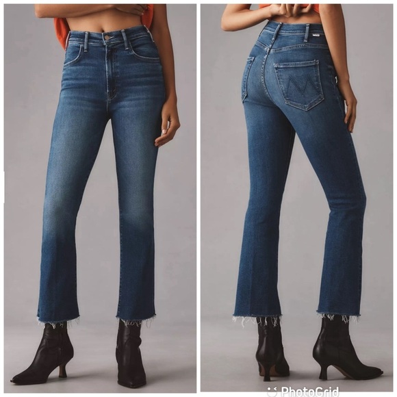 MOTHER The Hustler Ankle Fray Jeans Grasping at straws New with Tags! - Picture 1 of 9